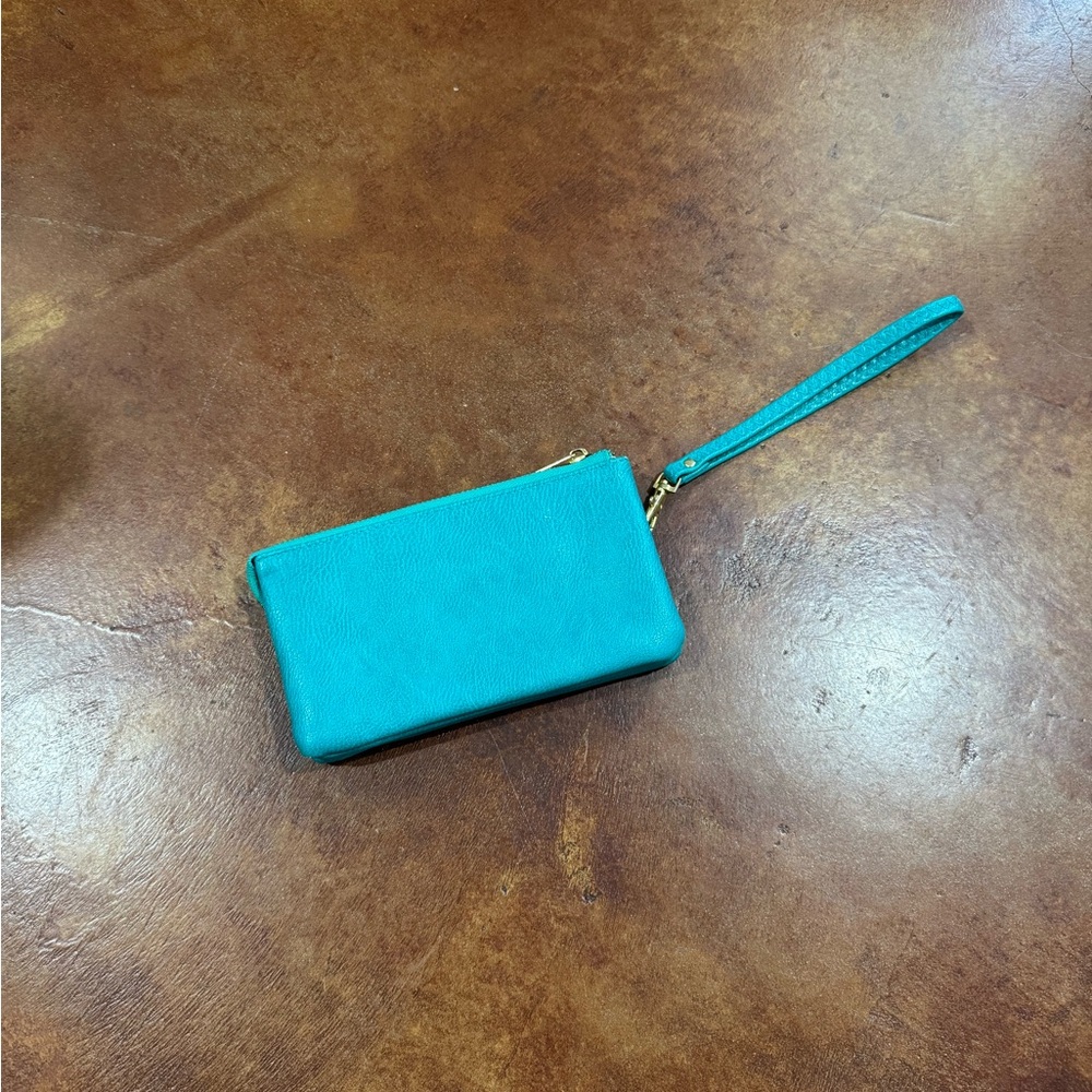 Teal Wristlet Clutch